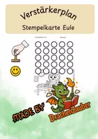 Vorschau - Anderer Materialtyp - Stempelkarte - Verstärkerplan - Eule - Deckblatt