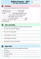 Vorschau - Arbeitsblätter - Relative Pronouns – Merkblatt & Übungsaufgaben | Relativpronomen - Seite 3