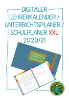 Vorschau - Lehrpläne/Lehrermaterial - Digitaler Schulplaner Lehrerkalender Lehrerplaner XXL 2020/21 - Deckblatt