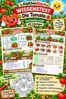 Vorschau - Test - Die Tomate Wissenstest & Zusatzaufgabe Sachunterricht - Deckblatt