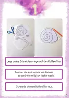 Vorschau - Stundenentwürfe - Leuchtende Schnecken aus Kaffeefiltern malen und basteln - Kunst im Herbst und Frühling - Klasse 1,2,3,4 - Seite 3