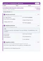 Vorschau - Arbeitsblätter - Deutsch 9 Mittelschule - Komplettpaket + Lernzielkontrollen - Seite 1