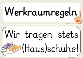 Vorschau - Poster - Werkraumregeln für deinen Fachunterricht - Seite 1