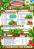 Vorschau - Test - Wassermelone Wissenstest & Zusatzaufgabe Sachunterricht - Seite 1