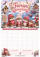 Aperçu - Affichage - Calendrier perpétuel petite loutre - Page 2