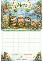 Aperçu - Affichage - Calendrier perpétuel petite loutre - Page 3
