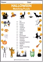 Vorschau - Spiele - Halloween : Vocabulary Puzzles with Pictures - Seite 3