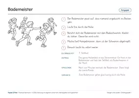 Vorschau - Stundenentwürfe - Sport: Die erste Sportstunde, drei Spiele ohne Ausscheiden - Seite 2
