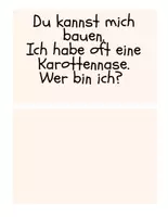 Vorschau - Aufgabenkarten - LESERÄTSEL
HERBST & WINTER
KLASSE 1
„WER BIN ICH?“ - Seite 1