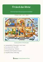 Vorschau - Mal- und Bastelvorlagen - Fit durch den Winter – Lesespurgeschichte mit Rätselaufgaben (Klasse 3) - Seite 1
