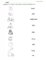 Vista previa - Hojas de trabajo - UK My Toys ESL Vocabulary Worksheets Cut and Paste Activities Years 1-2 - página 3