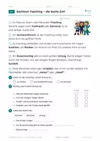 Vorschau - Arbeitsblätter - Fasching Lesetexte Klasse 2/3 in 3 Stufen - Seite 3
