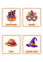 Vorschau - Präsentationen/Tafelbilder - Halloween Englisch Flashcards BUNDLE: 300 Bildkarten - Seite 2