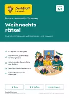 Vorschau - Arbeitsblätter - Weihnachtsrätsel Klasse 7/8 – Logicals - Deckblatt