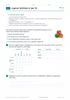 Vorschau - Arbeitsblätter - Weihnachtsrätsel Klasse 7/8 – Logicals - Seite 3