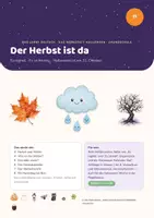 Vorschau - Arbeitsblätter - DaZ Halloween: Herbst und Wetter – Grundschule - Deckblatt