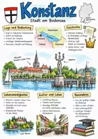 Vorschau - Arbeitsblätter - Arbeitsblätter zum Thema "Konstanz" + Lösung & MP3 + Mindmap + Infografik - Seite 1