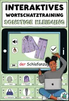 Vorschau - Interaktives Material - Interaktives Wortschatztraining "Sonstige Kleidung" DaZ / DaF / Deutsch - Deckblatt