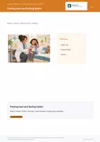 Vorschau - Stundenentwürfe - ENGLIVA WRITE: Unit 12 · Feeling bad and feeling better (MORE! 2, LP 2023) – Schreibtraining (Process Writing) - Deckblatt