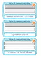 Vorschau - Aufgabenkarten - Stelle eine passende Frage - Seite 1