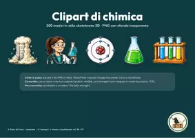 anteprima - Clipart / Immagini originali - 300 clipart di chimica in stile sketchnote (PNG) - Pagina 1