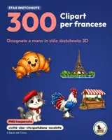 anteprima - Clipart / Immagini originali - 300 clipart per francese in stile sketchnote (PNG) - Pagina di copertina