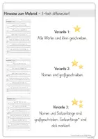 Vorschau - Arbeitsblätter - Schüttelsätze Herbst | 3-fach differenziert | Lineatur der 2. & 3. Klasse - Seite 2
