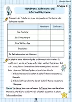 Vorschau - Arbeitsblätter - Hardware, Software, Informatiksystem | Verstehen, zuordnen und eigene Systeme entwickeln | mit Präsentation - Seite 3