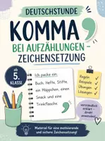 Vorschau - Stundenentwürfe - Komma bei Aufzählungen – Zeichensetzung Klasse 5/6 - Deckblatt