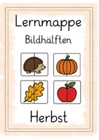 Vorschau - Arbeitsblätter - Lernmappe Pränumerik Bildhälften - Deckblatt