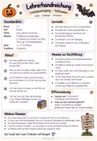 Vorschau - Arbeitsblätter - Lesespaziergang Halloween (3-fach differenziert) - Seite 1