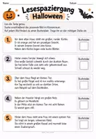 Vorschau - Arbeitsblätter - Lesespaziergang Halloween (3-fach differenziert) - Seite 3