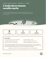 anteprima - Giochi - Mistero di biologia: L’isola dove nessun uccello canta - Pagina di copertina