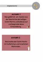 Vorschau - Arbeitsblätter - Sankt Martins Aufgabenkarten 3 - 4 Klasse - Seite 2