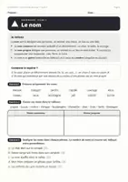 Aperçu - Feuilles d'exercices - Fichier - Natures de mots Montessori - Page 1