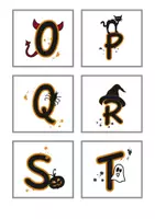Vorschau - Aufgabenkarten - Buchstaben ordnen - HALLOWEEN - Seite 3