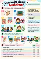 Vorschau - Arbeitsblätter - Was mache ich bei Amokalarm? - kindgerechtes Material für die Schule - Deckblatt