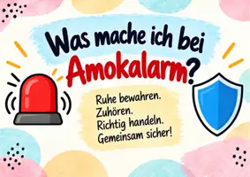 Vorschau - Arbeitsblätter - Was mache ich bei Amokalarm? - kindgerechtes Material für die Schule - Seite 1