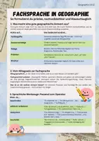 Vorschau - Arbeitsblätter - Lerntipps zur Fachsprache in Geographie - Seite 1