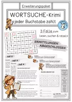 Vorschau - Anderer Materialtyp - Erweiterungspaket Wortsuche-Krimi - Deckblatt