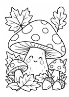Vorschau - Mal- und Bastelvorlagen - Herbst Ausmalbilder für Kinder | 28 Malvorlagen Herbst | Bold & Easy Ausmalheft | Kita Vorschule Grundschule | PDF Download - Seite 3