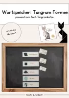 Vorschau - Poster - Tangram Formen / Wortspeicher / Tangramkatze - Deckblatt
