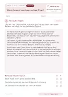 Vorschau - Stundenentwürfe - Warum haben wir zwei Augen und zwei Ohren? Einzelne Sachunterrichtsstunden mit Lösungen - Seite 2
