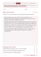 Vorschau - Stundenentwürfe - Wie sprechen Menschen ohne Worte? - Gebärdensprache - Einzelne Sachunterrichtsstunden mit Lösungen - Seite 3