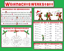 Vorschau - Stundenentwürfe - Weihnachtswerkstatt - Deckblatt