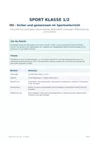 Vorschau - Unterrichtsreihen - Sicher im Sportunterricht – Regeln, Sporttasche & Teamarbeit | Sport Klasse 1/2 - Seite 1