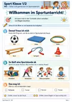 Vorschau - Unterrichtsreihen - Sicher im Sportunterricht – Regeln, Sporttasche & Teamarbeit | Sport Klasse 1/2 - Deckblatt