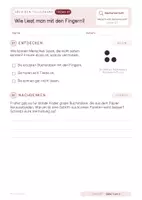 Vorschau - Stundenentwürfe - Wie liest man mit den Fingern? Braille - Einzelne Sachunterrichtsstunden mit Lösungen - Seite 2