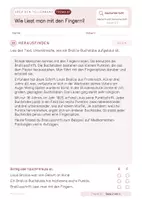 Vorschau - Stundenentwürfe - Wie liest man mit den Fingern? Braille - Einzelne Sachunterrichtsstunden mit Lösungen - Seite 3