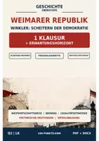 Vorschau - Klassenarbeiten - Weimarer Republik – Winkler zum Scheitern | Klausur + EWH - Seite 1